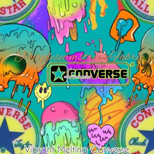 Vibrant Melting Converse Cotton Lycra
