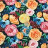 Watercolor Citrus Roses Cotton Lycra