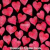 Watercolor Paint Splatter Hearts Cotton Lycra