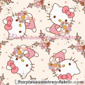 Welcome Spring Kitty - Fabric