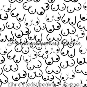 White Breastfeeding Awareness Cotton Lycra