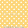 White Dots on Butter Yellow Cotton Lycra