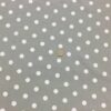 White Polka Dots on Grey Cotton/lycra