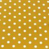 White polka dots on mustard Cotton/Lycra