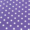 "White polka dots on purple" Cotton/Lycra