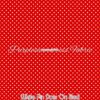 White Pin Dots on Red Cotton Lycra