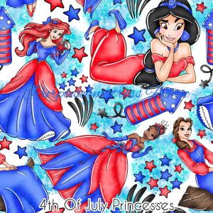 4th of July Princesses - Fabric