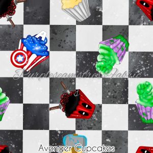 Avengers Cupcakes - Fabric