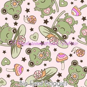 Big Eyed Froggies - Fabric