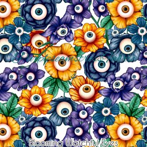 Blooming Watchful Eyes - Fabric