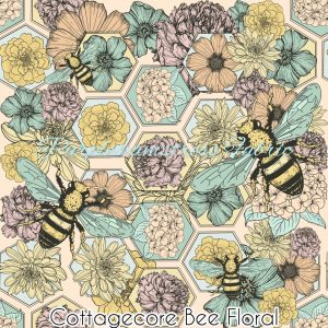 Cottagecore Bee Floral - Fabric