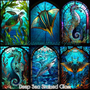 Deep Sea Stained Glass - Fabric