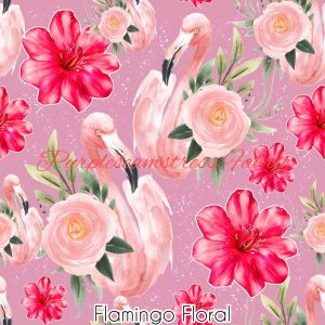 Flamingo Floral - Fabric