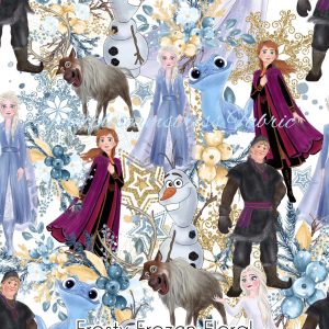 Frosty Frozen Floral - Fabric