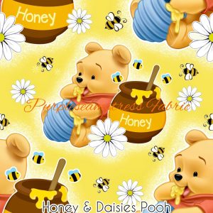 Honey & Daisies Pooh - Fabric