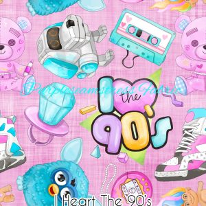 I Heart The 90's - Fabric