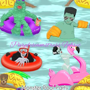 Monster Pool Party - Fabric
