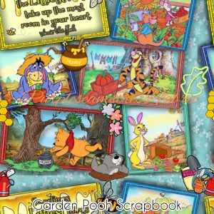 Pooh Garden Scrapbook - Fabric