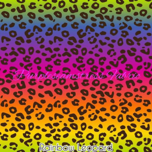 Rainbow Leopard - Fabric