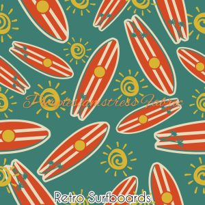 Retro Surfboards - Fabric