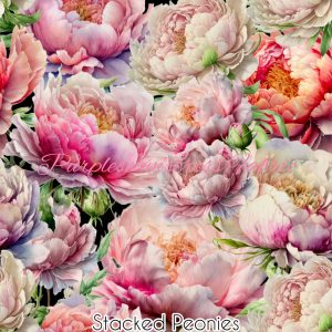 Stacked Peonies - Fabric