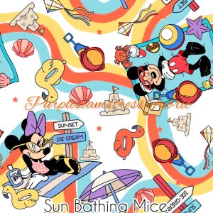Sun Bathing Mice - Fabric