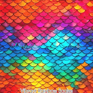 Vibrant Rainbow Mermaid Scales - Fabric