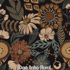 Dark Boho Floral - Fabric
