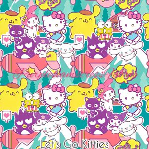 Let's Go Kitties - Fabric
