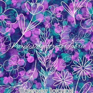 Watercolor Botanicals - Fabric