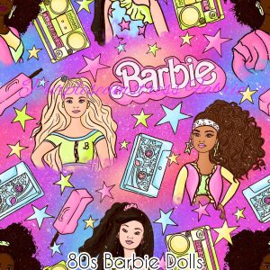 80's Barbie Dolls - Fabric