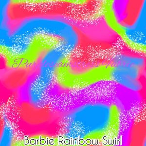Barbie Rainbow Swirl - Fabric