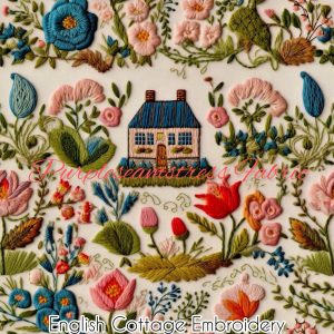 Faux English Cottage Embroidery - Fabric