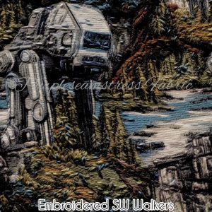 Faux Embroidered SW Walkers - Fabric