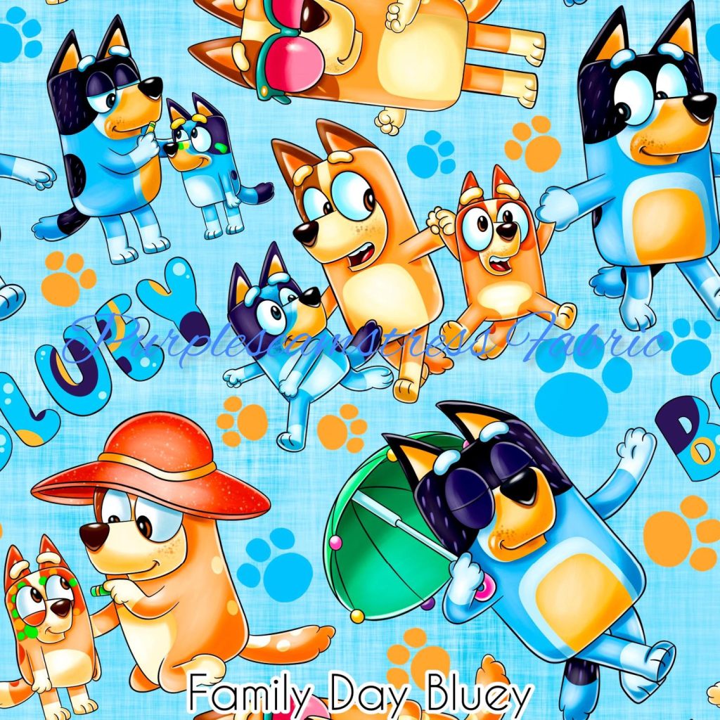 Family Day Bluey – Purpleseamstress Fabric