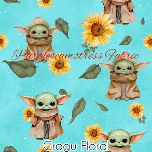 Grogu Floral - Fabric