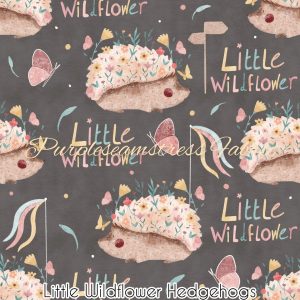Little Flower Hedgehogs - Fabric