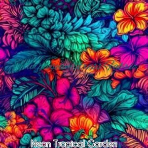 Neon Tropical Garden - Fabric