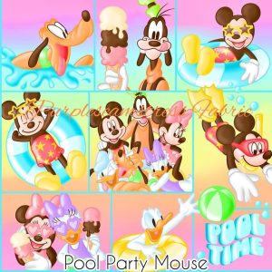Pool Party Mouse - Fabric