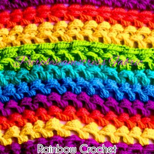 Faux Rainbow Crochet - Fabric