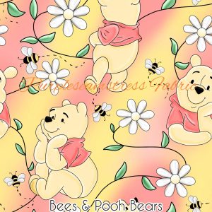 Bees & Pooh Bears - Fabric