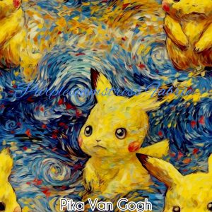 Pika Van Gogh - Fabric