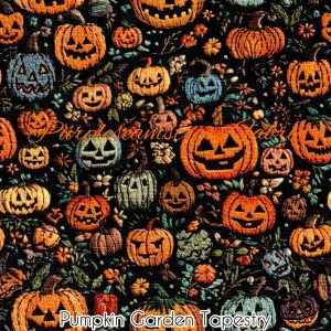 Pumpkin Garden Tapestry - Fabric