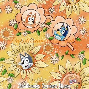 Sunflower Sunset Bluey - Fabric