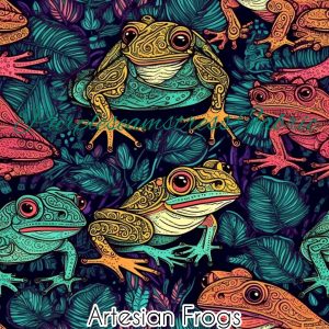 Artesian Frogs - Fabric