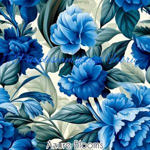 Azure Blooms - Fabric