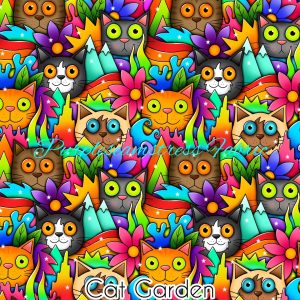 Cat Garden - Fabric