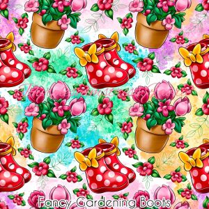 Fancy Gardening Boots - Fabric