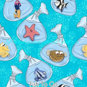 Fish To Go - Fabric