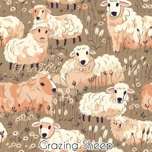 Grazing Sheep - Fabric